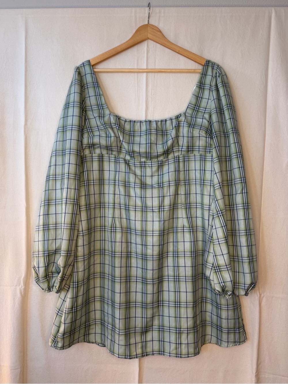 Princess Polly Plaid Mini Dress Empire Waist